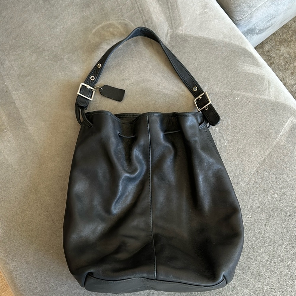 Vintage coach bucket bag